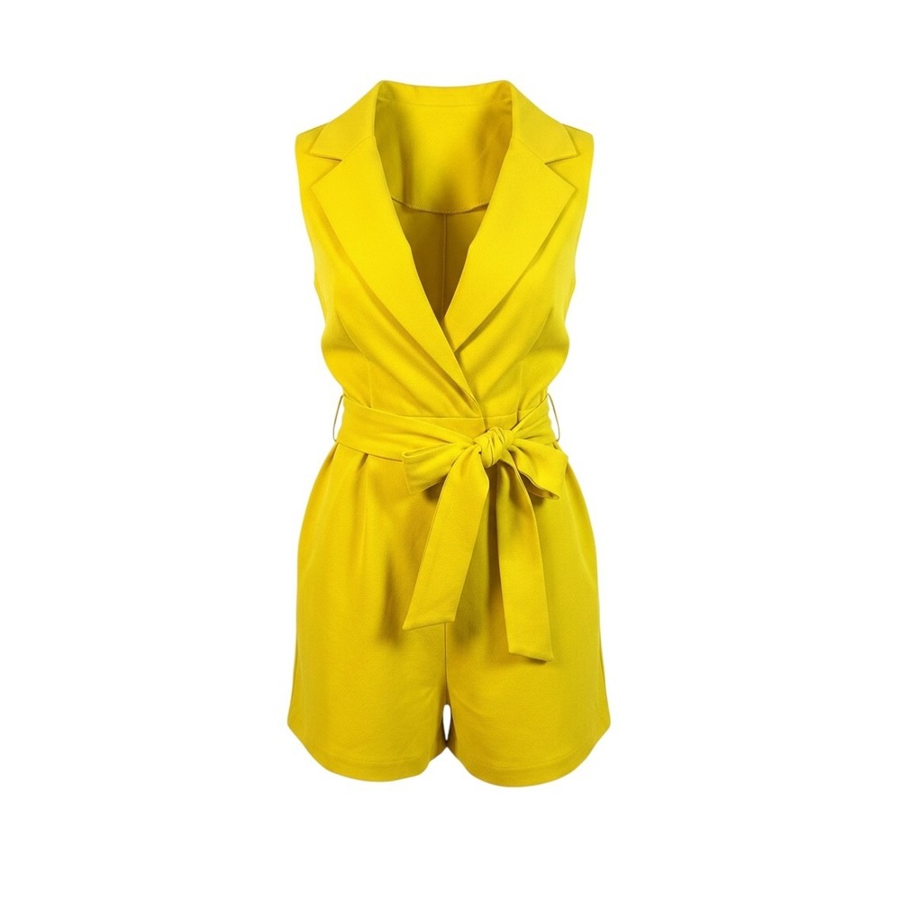 Forever 21 Yellow Blazer Wrap Dress XS